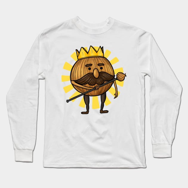 Overcooked Onion King Long Sleeve T-Shirt by Jewelia